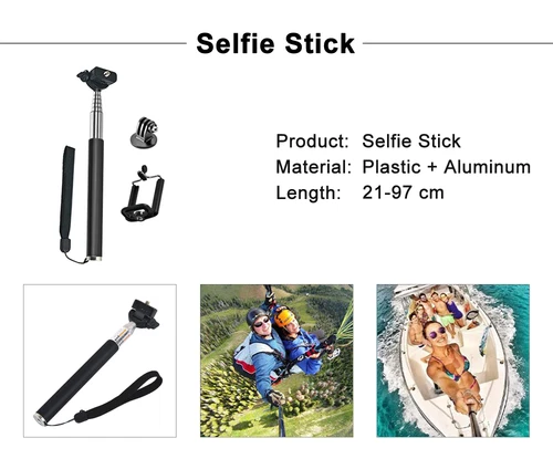 Kit de accesorios de montaje para GoPro Hero 11 10 9 8 7 6 sesión SJCAM/Xiaomi yi EKEN - Imagen 15 de 15