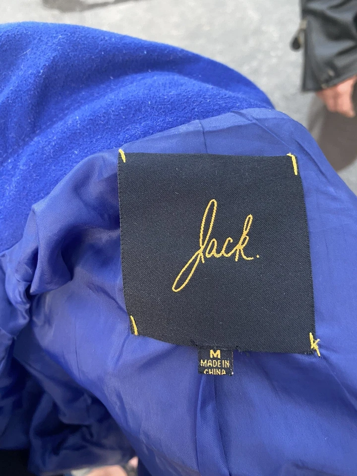 Rare Blue Jack Wool Blend mid length Jacket Womens Size M fast free shipping - Image 4 of 4