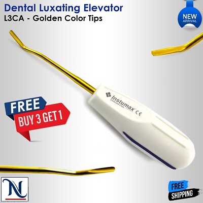 Dental  Luxating L3CA Extract Elevator Periotome Gold Color Tip Veterinary PDL