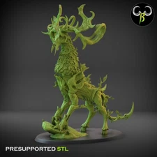 Spirit of Pec, Forest Guardian Monster Miniature 3D Printed ClayBeastCreation