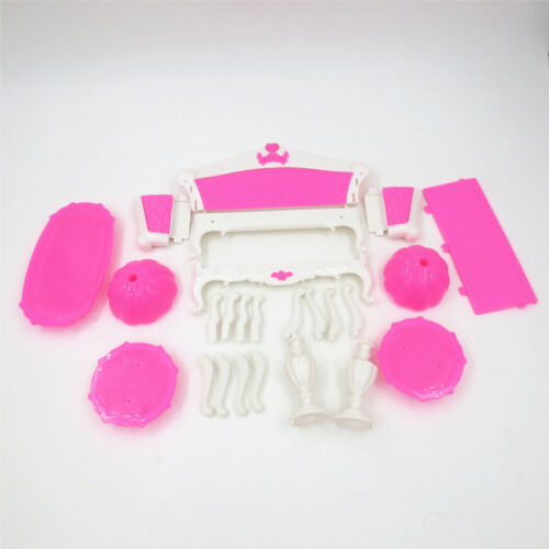 Pink Doll Plastic Living Room Furniture Desk Lamp Sofa Tea Table Armchair Lovely - Picture 1 of 7