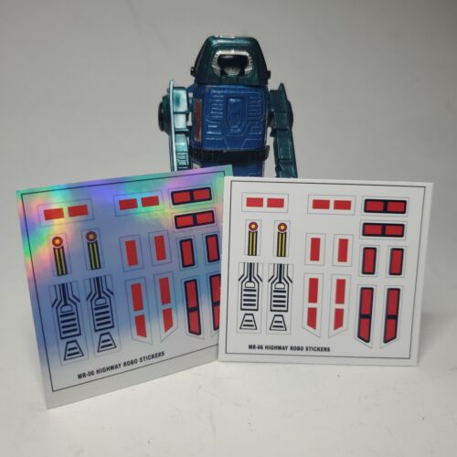 Machine Robo GoBots MR-06 HIGHWAY ROBO Reproduction STICKERS - Picture 1 of 2