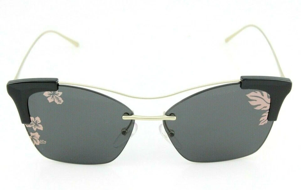 RARO Nuevo PRADA PR 21US Conceptual Negro Dorado Flor Gafas de Sol SPR 21U ZO8238 Foto 2 de 4