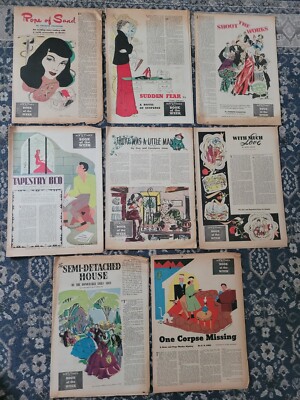 1940's Chicago Sun Sunday Book Of The Week Newspaper Lot Full