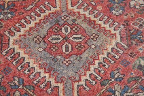 Distressed Wool Traditional 10 ft. Runner Vintage Rug 3x10 Handmade for Hallway - Picture 10 of 19
