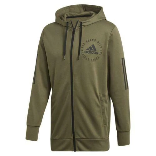 Sweats et vestes à capuches verts adidas pour homme