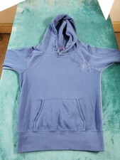 American Eagle Hoodie Sweater Sz Small Womens Blue Ladies Cotton Blend Pockets