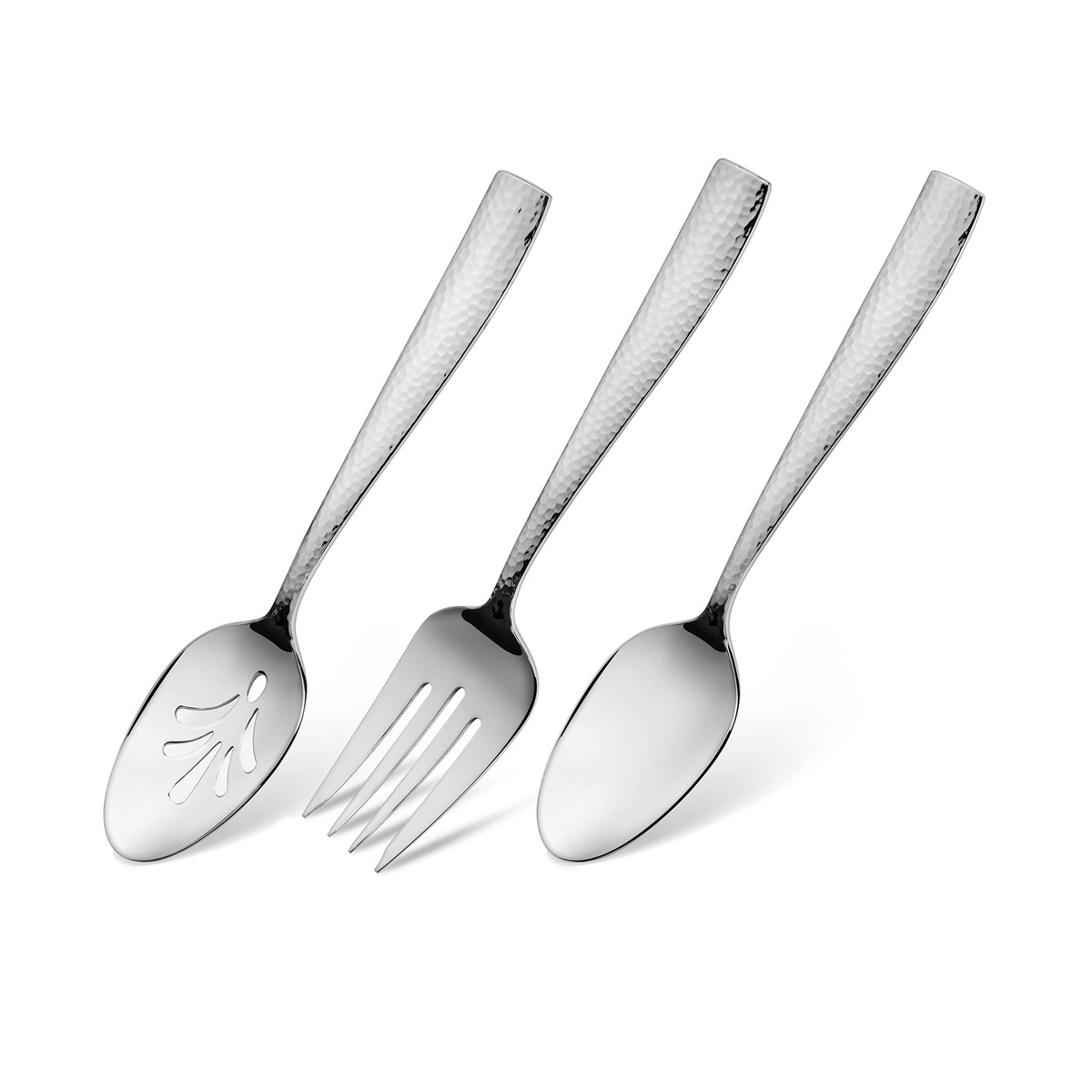 Hudson Essentials 9-Piece Hammered 18/10 Stainless Steel