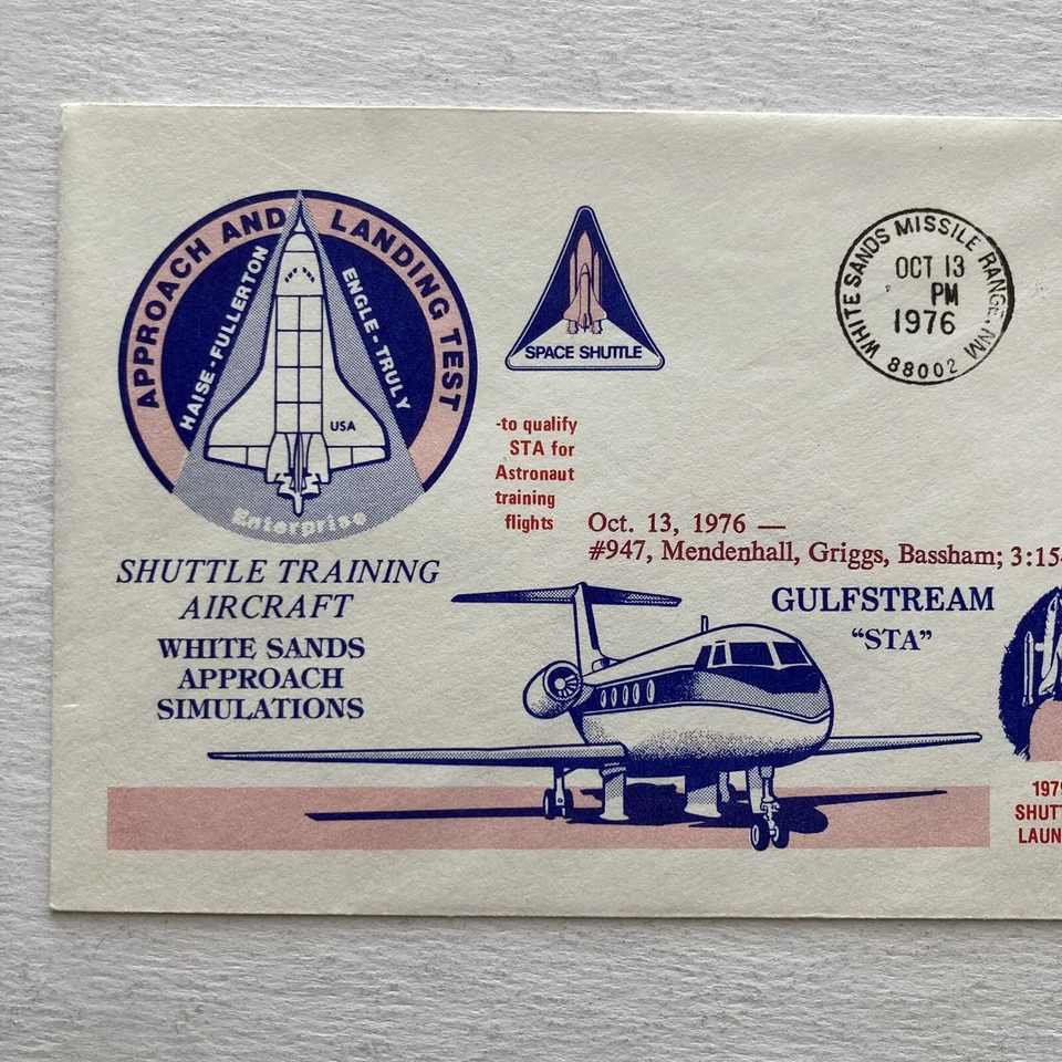 Space Shuttle Simulation White Sands Approach Space Voyage Cachet  10-13-76 - Image 2 of 4