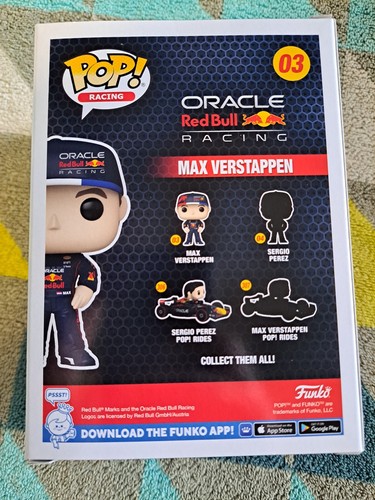 Max Verstappen Pop 03 - Red Bull Racing Funko Pop! 2023 + Protector - Picture 4 of 8
