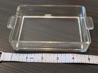 Vintage Glass Condiment Tray w/Glass + Wood Spoon - Good Condition - Mid-Century — photo 9
