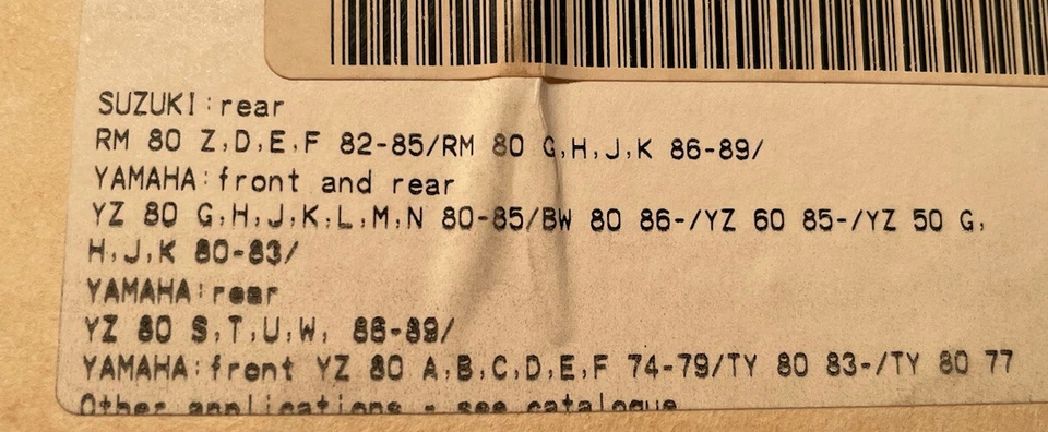 Zapatas de freno SBS 2182 Yamaha YZ 80 Suzuki RM 80 Foto 3 de 3