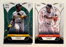 2025 Topps 3x MVP BARRY BONDS Green Stardust Foil #4 /99 base #6 Pirates Giants
