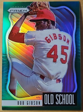 2021 Panini Prizm Bob Gibson #OS-3 Old School Green Prizm St. Louis Cardinals