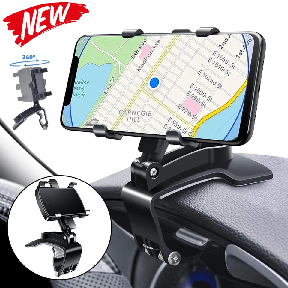 Universal Car Dashboard Mount Holder Stand Clamp Cradle For Cell Phone iPhone - Image 2 of 4