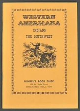 Book Shop Catalogue / WESTERN AMERICANA Indians the Southwest The Boomer No 1st
