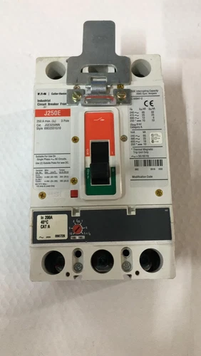 ✅ EATON J250E Cutler-Hammer Circuit Breaker 3 Pole JGS3250NN