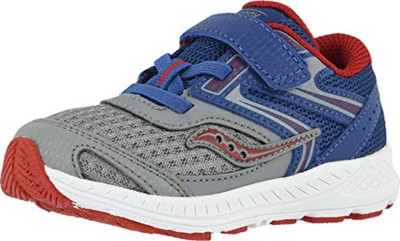 Saucony Kids Baby Boy's S-Cohesion 13 Jr (Toddler) Blue/Grey/Red Leather/Mesh 6