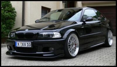 Spoilerlippe für BMW 3er E46  Frontspoiler Lippe Schwert  M Performance Paket 