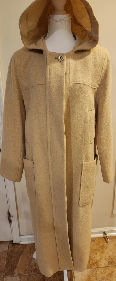 Vintage Harve Benard Coat Women 10 Beige Wool/Alpaca - Image 2 of 4