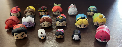 * 17 Pc Disney Tsum Tsum Lot Villains and Princesses Tinker Bell Ariel Jasmine