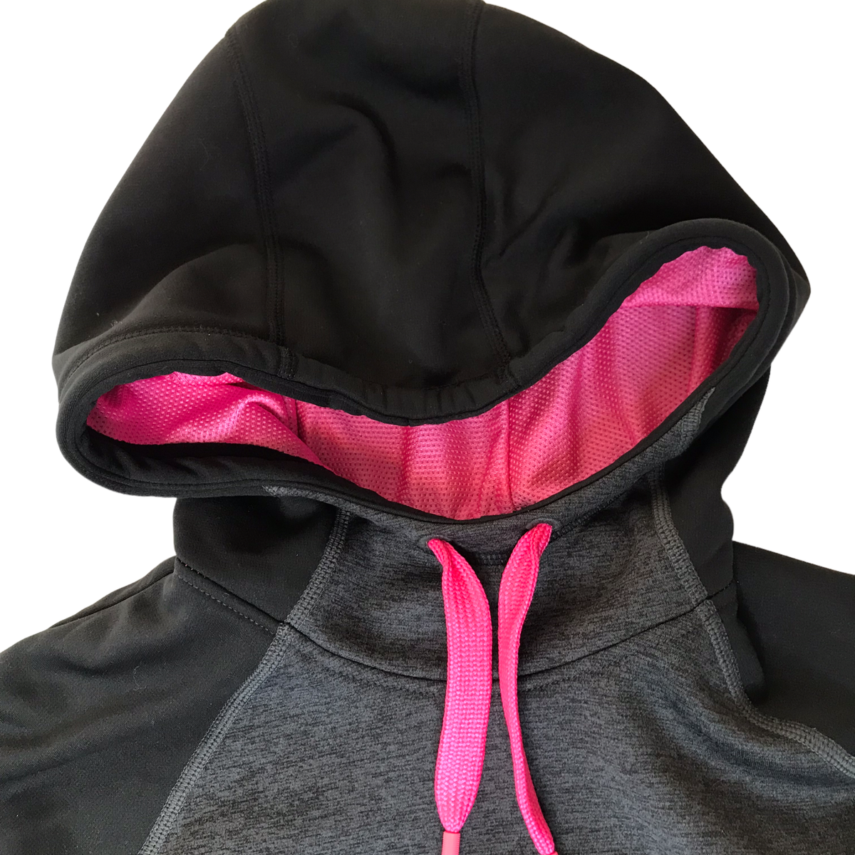 nike hoodie black and pink