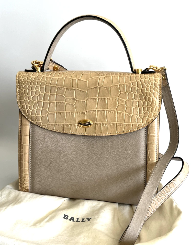 Auténtico bolso de mano Bally de cuero bidireccional de Japón 0604 Foto 2 de 4