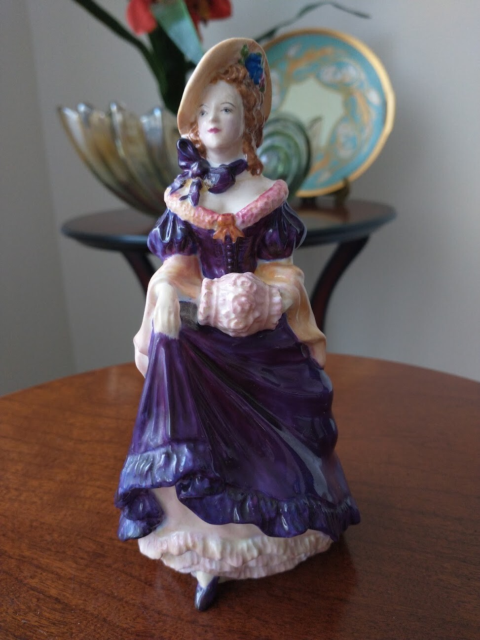 Vintage Coalport " Judith Anne " Purple Hand Painted Figurine eBay