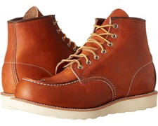 Red Wing Heritage men's Classic 6 inch Moc Toe Work Boot 875 Oro Legacy USA
