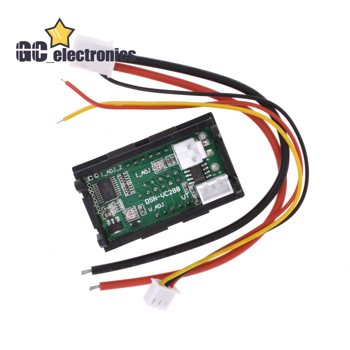 EasyWordMall Digital Voltmeter Ammeter - 100V/50A LED Dual Display