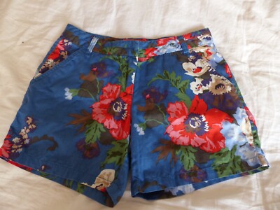 Wunderschöne Shorts Joules Gr. 8 hellblau geblümt, bunte Farben, Taschen