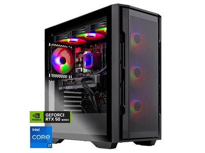 Skytech Gaming Rampage Gaming PC, Intel i7 14700F 2.1GHz, NVIDIA RTX 5070 12GB,
