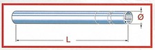 Tarozzi fork standpipe Ducati TS 175 (piece)
