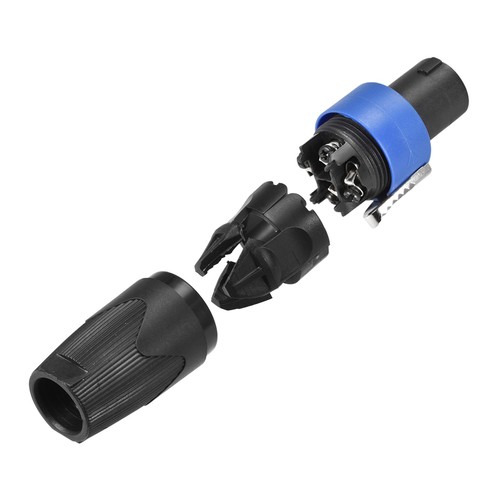 3Pcs SpeakOn Orateur Femelle Adaptateur Connecteurs 4-Pôle Prise Verrou Tournant - Photo 4/4