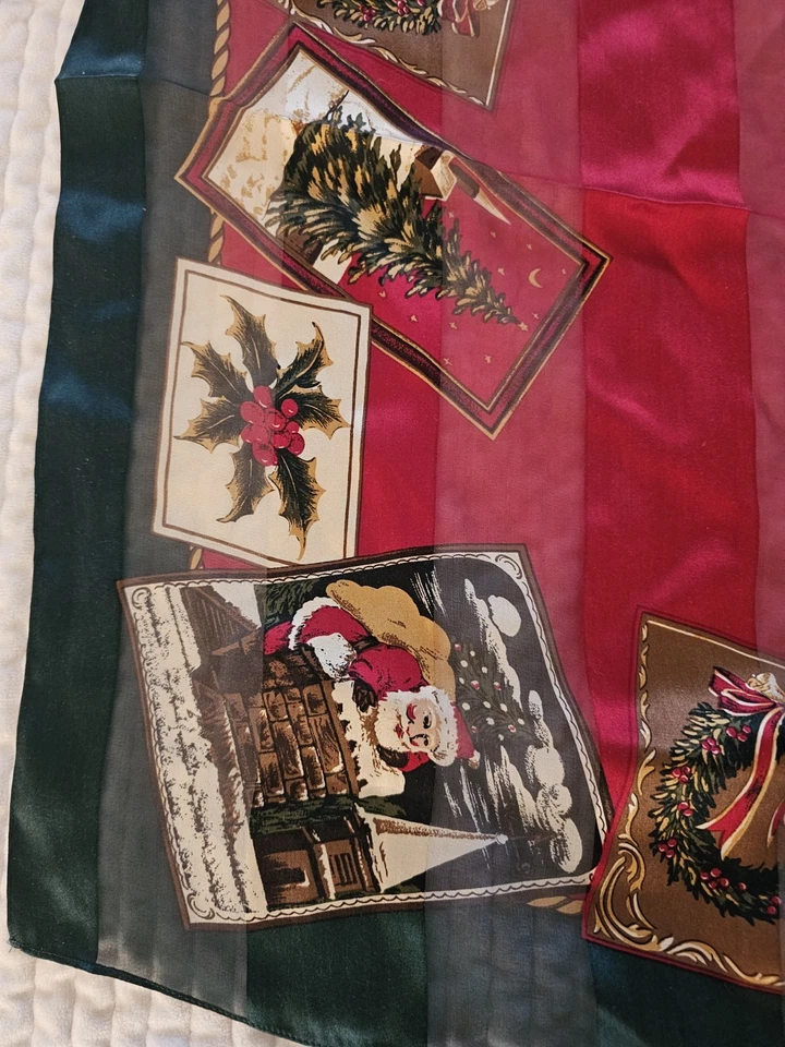 Bufanda de Navidad de seda Lauren de Ralph Lauren de colección Foto 4 de 4