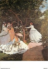 Postcard - Art - Painting - Claude Monet - Women in the Garden, 1867 - Card N