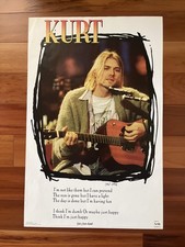 Vintage 1995 Kurt Cobain Poster Nirvana 90s