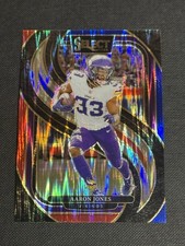 2024 Panini Select - Aaron Jones #102 Red & Blue Shock Prizm Parallel Vikings