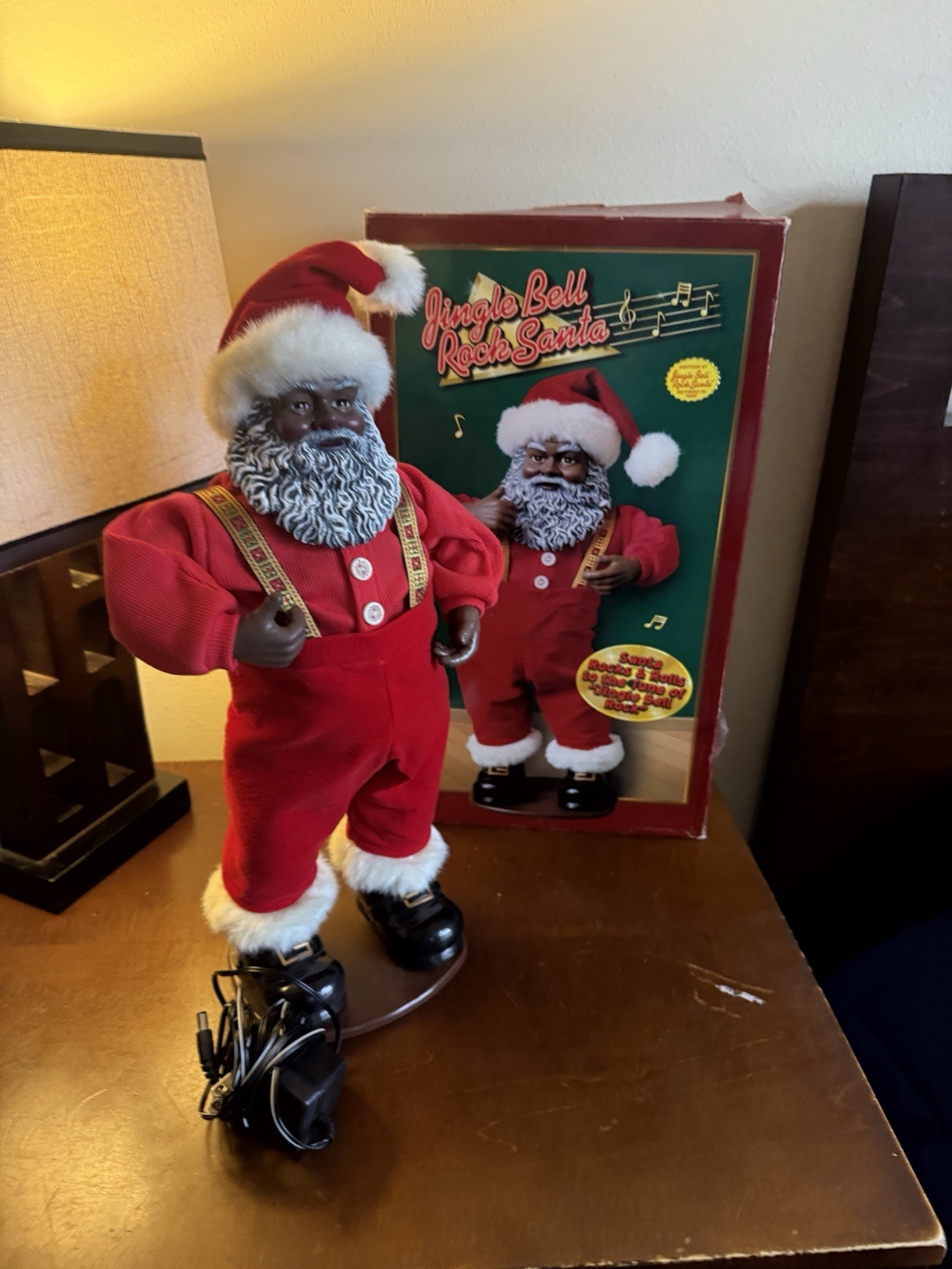 Jingle Bell Rock Black Santa Claus Dancing Animated 1998 Christmas Bobby Helms