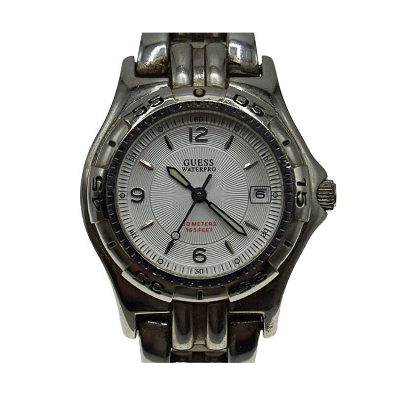 Guess Waterpro Watch Women Silver Tone New Battery | eBay display picture 3