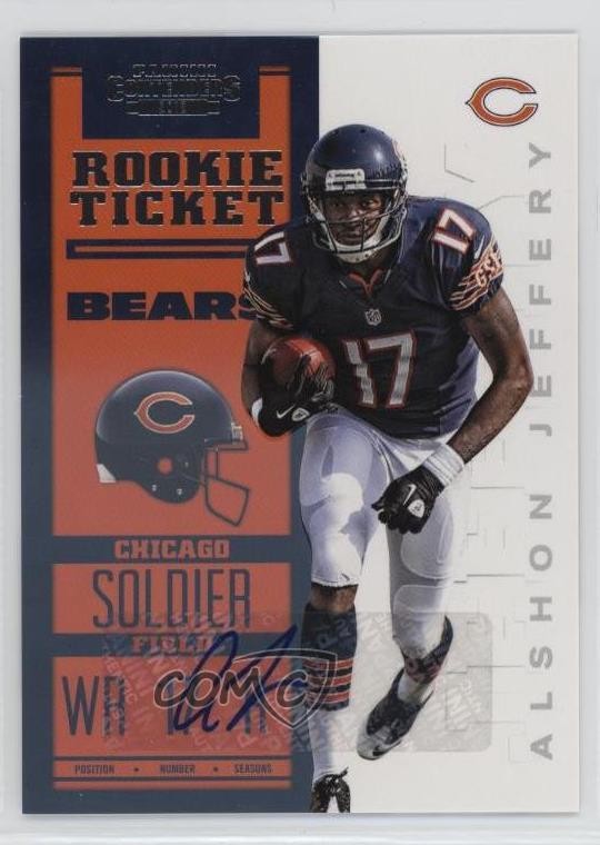 2012 Panini Contenders Ticket RPS Alshon Jeffery #235 Rookie Auto RC 0x5t