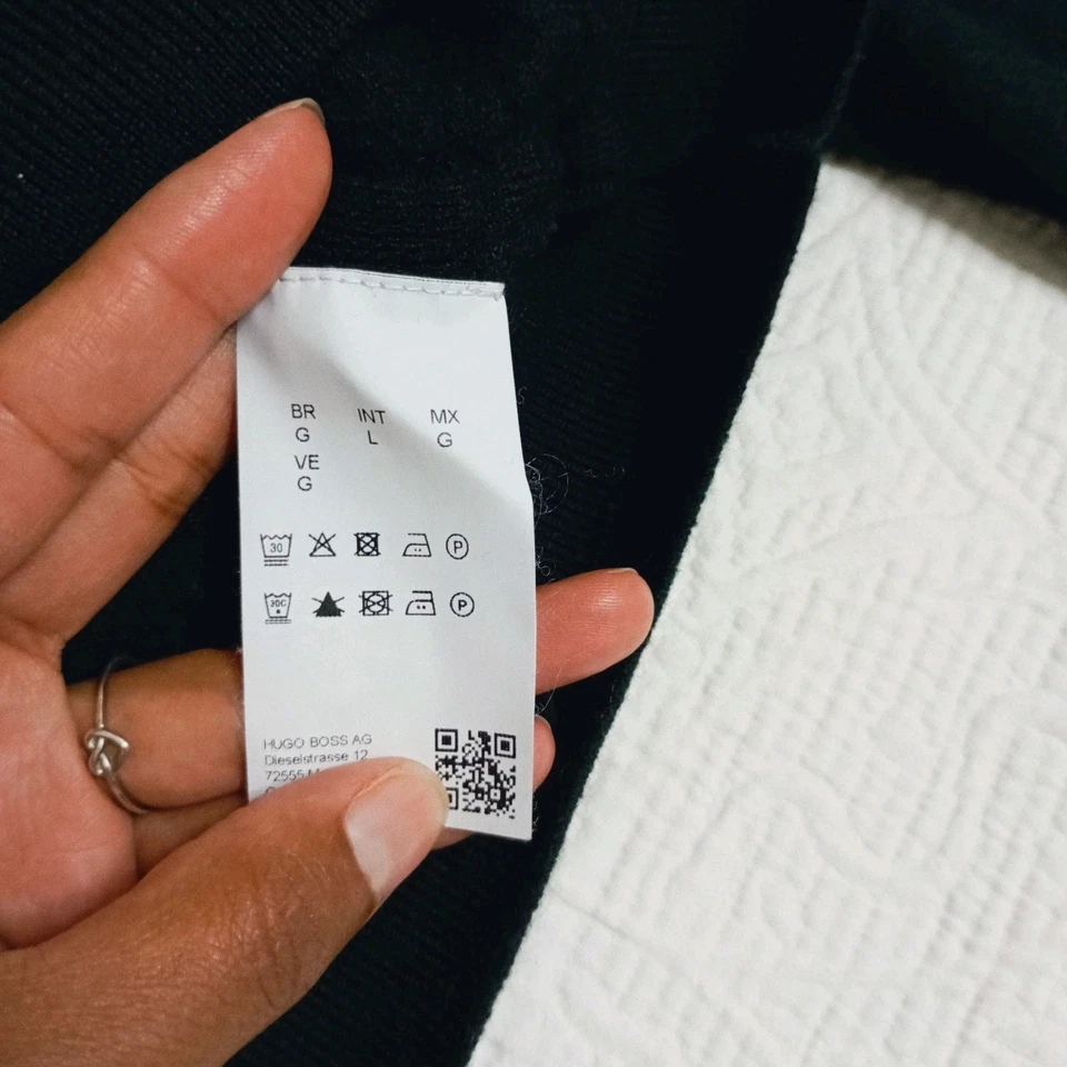 Suéter Hugo Boss Niños Grande 100% Lana Virgen Cuello Redondo Calce Regular Verde Oscuro Foto 3 de 4