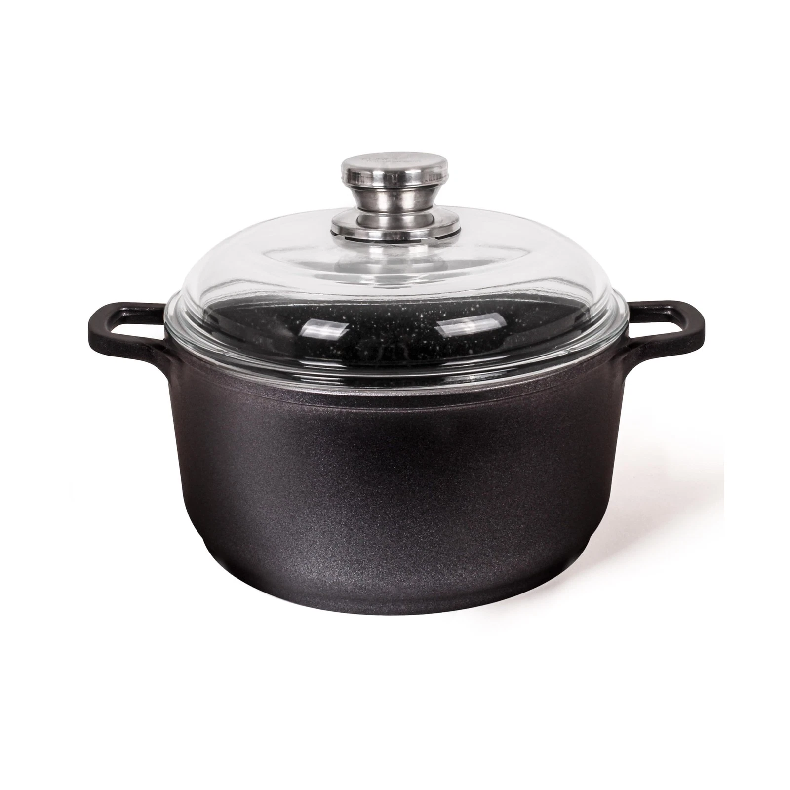 BergHOFF EuroCAST 11" Nonstick Stock pot 7qt., Glass Lid with Built-in Strain...