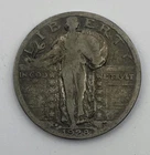 1928-D Standing Liberty Quarter 90% Silver Denver mint USA Toned