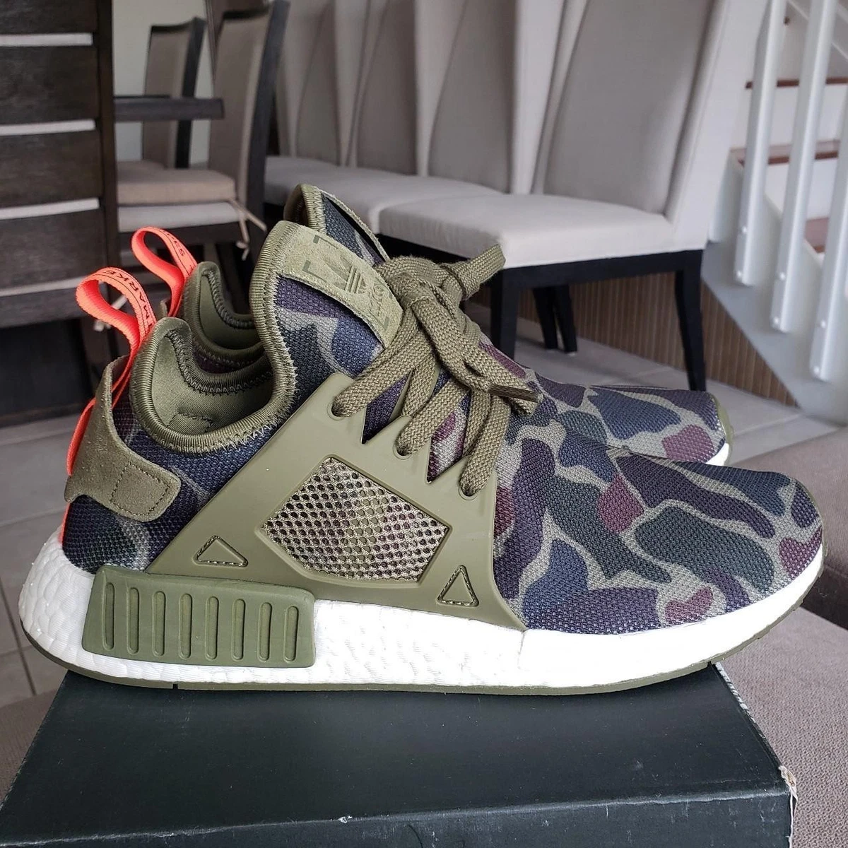 adidas gazelle silver green womens Big Kids adidas NMD_R1 Shoes Olive Strata HQ1652 main image 0
