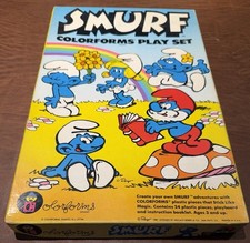 VTG 1981 SMURF Colorforms Play Set 655-Wallce Berry Co. 3 Sm Stickers Missing