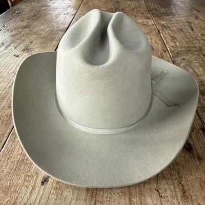 VINTAGE Resistol  Cowboy Hat 5X Beaver Self-Confirming Made In Texas