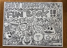 Keith Haring « Fun Book » 1992, Vintage Coloring Book, Perfect Condition