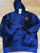 Nike KNVB Netherlands WC World Cup NSW Fleece Full Zip Hoodie Sz S DH4960 NWT