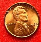 1948-P Lincoln Wheat Cent Penny GEM RED BU From an Original Bank Roll